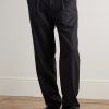Morton Straight-Leg Pleated Cotton-Blend Suit Trousers - FR