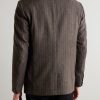 Westbury Pinstriped Wool-Felt Blazer - BK Westbury Pinstriped Wool-Felt Blazer - BK