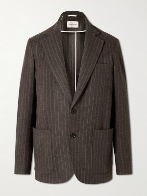 Westbury Pinstriped Wool-Felt Blazer Westbury Pinstriped Wool-Felt Blazer