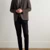 Westbury Pinstriped Wool-Felt Blazer - OU Westbury Pinstriped Wool-Felt Blazer - OU