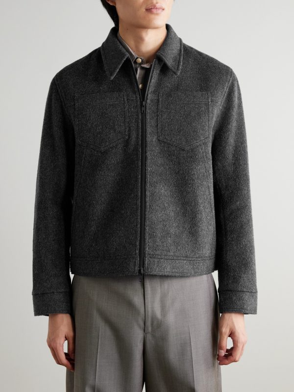 Norton Brushed Recycled Wool-Blend Jacket - FR Norton Brushed Recycled Wool-Blend Jacket - FR