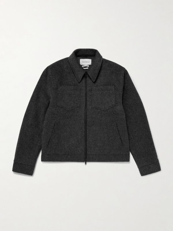 Norton Brushed Recycled Wool-Blend Jacket Norton Brushed Recycled Wool-Blend Jacket
