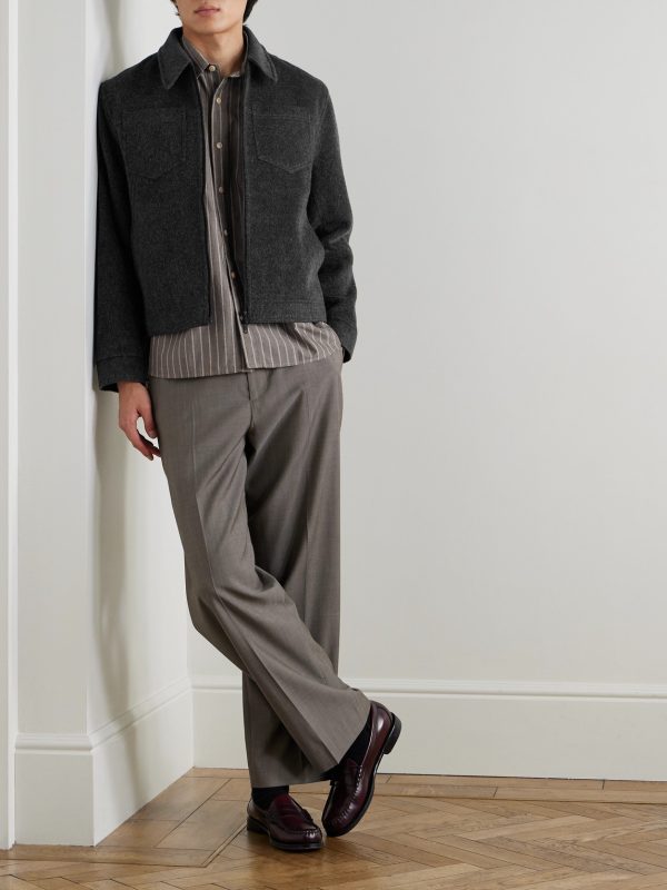 Norton Brushed Recycled Wool-Blend Jacket - OU Norton Brushed Recycled Wool-Blend Jacket - OU