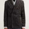 Double-Breasted Cotton-Blend Corduroy Suit Jacket - FR Double-Breasted Cotton-Blend Corduroy Suit Jacket - FR