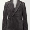 Double-Breasted Cotton-Blend Corduroy Suit Jacket Double-Breasted Cotton-Blend Corduroy Suit Jacket