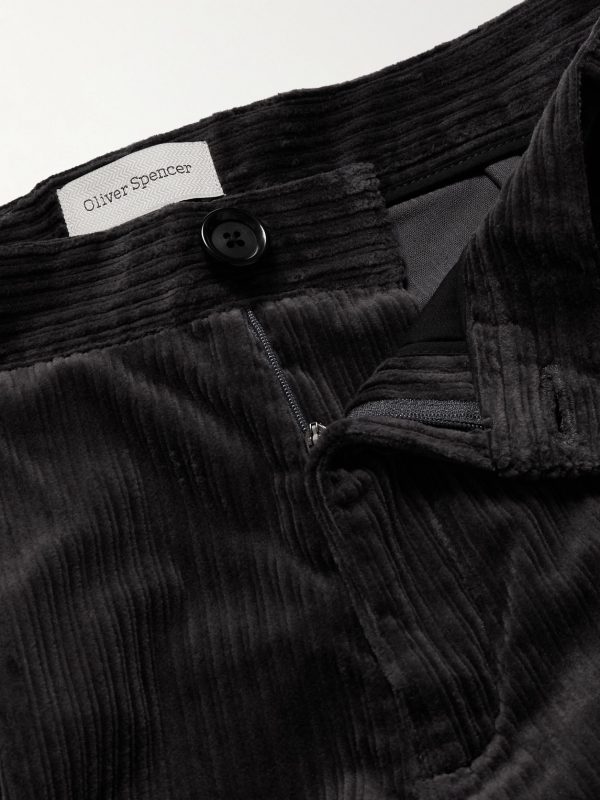 Orsman Wide-Leg Cotton-Blend Corduroy Trousers - E1 Orsman Wide-Leg Cotton-Blend Corduroy Trousers - E1
