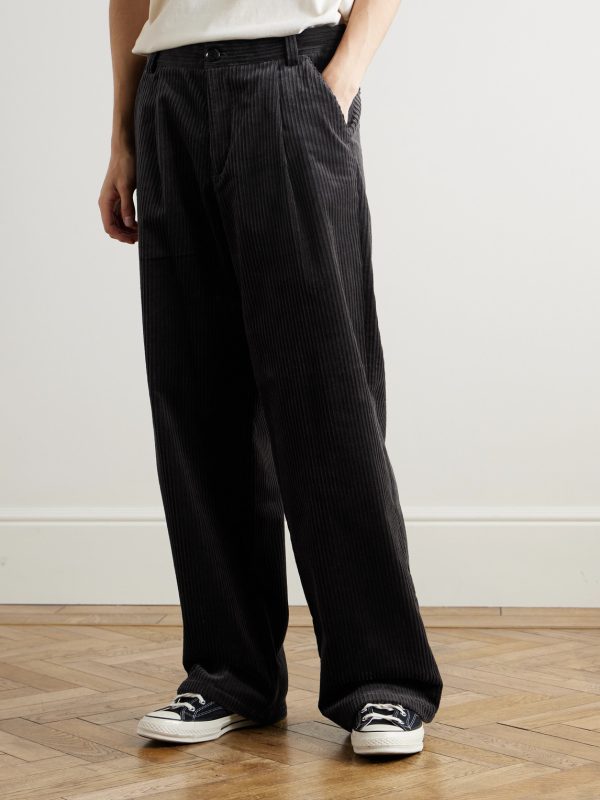 Orsman Wide-Leg Cotton-Blend Corduroy Trousers - FR Orsman Wide-Leg Cotton-Blend Corduroy Trousers - FR