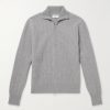 Kilbridge Ribbed Wool Zip-Up Cardigan Kilbridge Ribbed Wool Zip-Up Cardigan