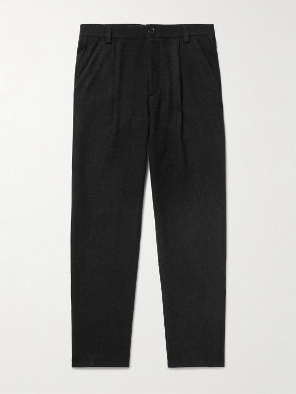 Morton Straight-Leg Pleated Cotton-Blend Suit Trousers Morton Straight-Leg Pleated Cotton-Blend Suit Trousers