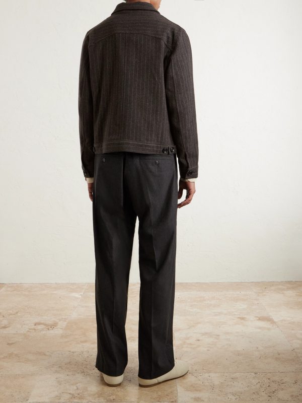 Buffalo Striped Wool-Blend Jacket - BK Buffalo Striped Wool-Blend Jacket - BK