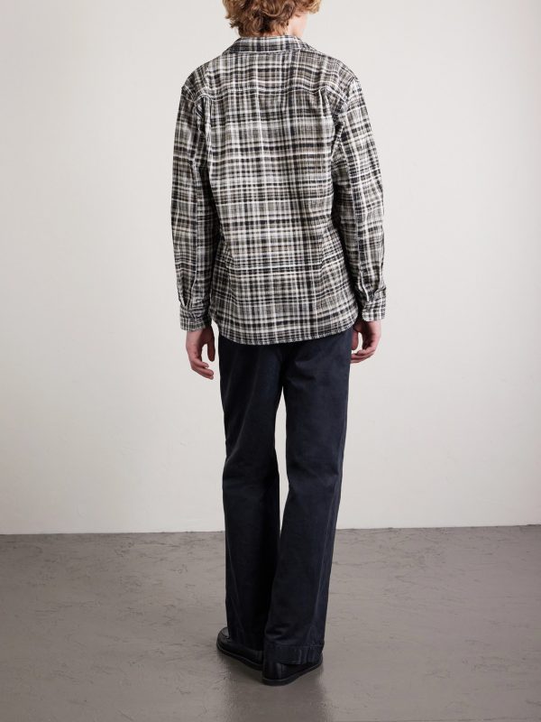 Checked Cotton-Corduroy Shirt - BK Checked Cotton-Corduroy Shirt - BK