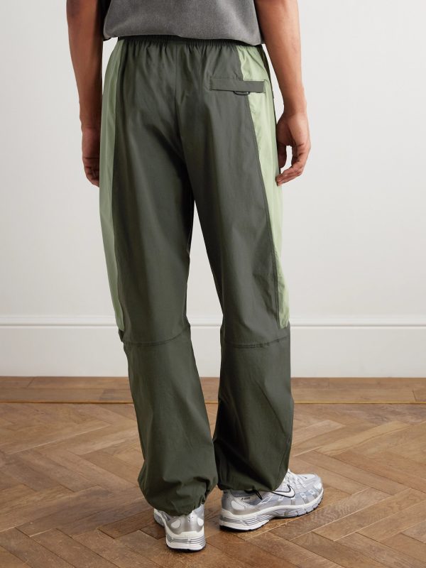 Tech Wide-Leg Colour-Block Dri-FIT Track Pants - BK Tech Wide-Leg Colour-Block Dri-FIT Track Pants - BK