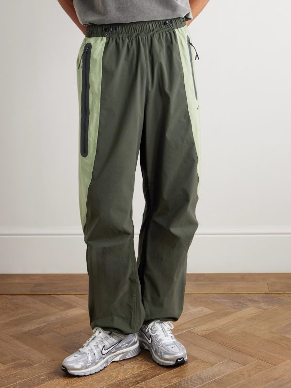 Tech Wide-Leg Colour-Block Dri-FIT Track Pants - FR Tech Wide-Leg Colour-Block Dri-FIT Track Pants - FR