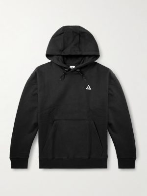 ACG Tuff Fleece Oversized Logo-Embroidered Cotton-Blend Therma-FIT Hoodie ACG Tuff Fleece Oversized Logo-Embroidered Cotton-Blend Therma-FIT Hoodie