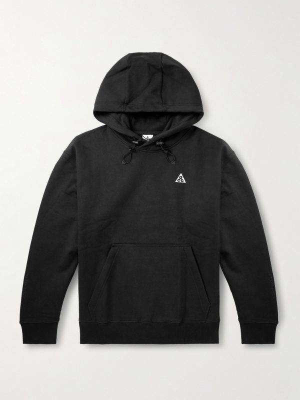ACG Tuff Fleece Oversized Logo-Embroidered Cotton-Blend Therma-FIT Hoodie