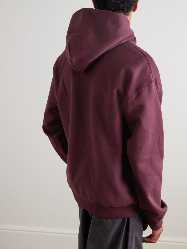 Solo Swoosh Logo-Embroidered Cotton-Blend Jersey Hoodie - BK Solo Swoosh Logo-Embroidered Cotton-Blend Jersey Hoodie - BK