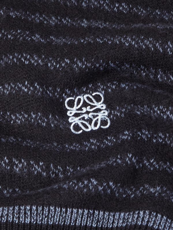 Striped Wool-Blend Sweater - CU Striped Wool-Blend Sweater - CU