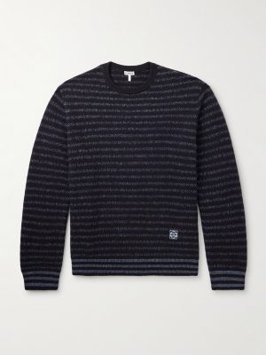 Striped Wool-Blend Sweater Striped Wool-Blend Sweater