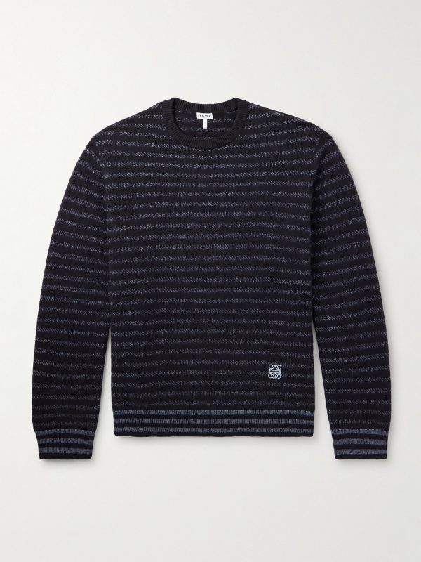 Striped Wool-Blend Sweater Striped Wool-Blend Sweater