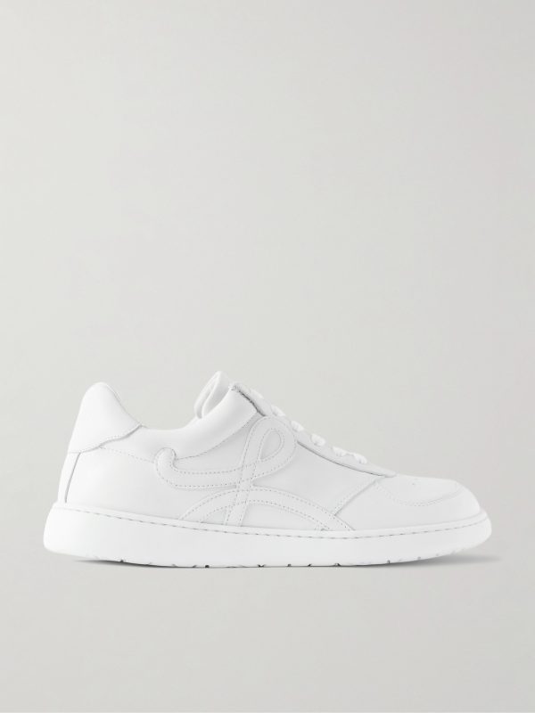 Jambo Logo-Appliquéd Leather Sneakers