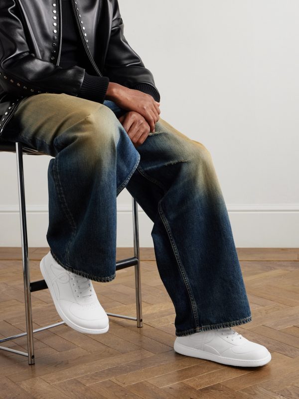 Jambo Logo-Appliquéd Leather Sneakers - OU