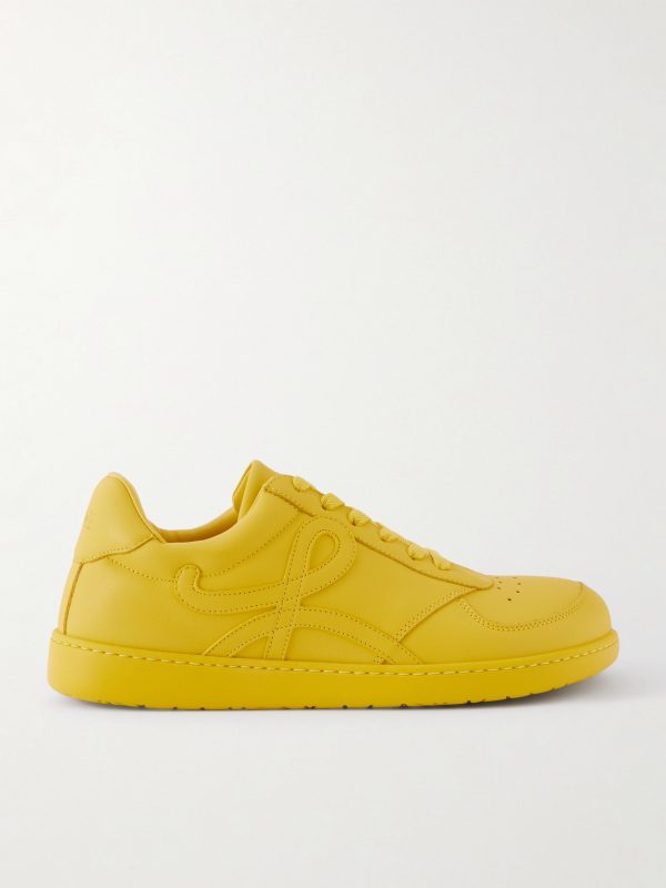 Jambo Logo-Appliquéd Leather Sneakers Jambo Logo-Appliquéd Leather Sneakers