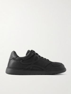 Jambo Logo-Appliquéd Leather Sneakers Jambo Logo-Appliquéd Leather Sneakers
