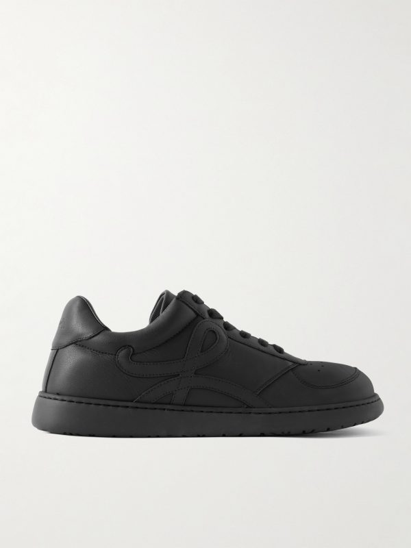 Jambo Logo-Appliquéd Leather Sneakers Jambo Logo-Appliquéd Leather Sneakers