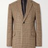 Prince of Wales Checked Wool-Tweed Blazer