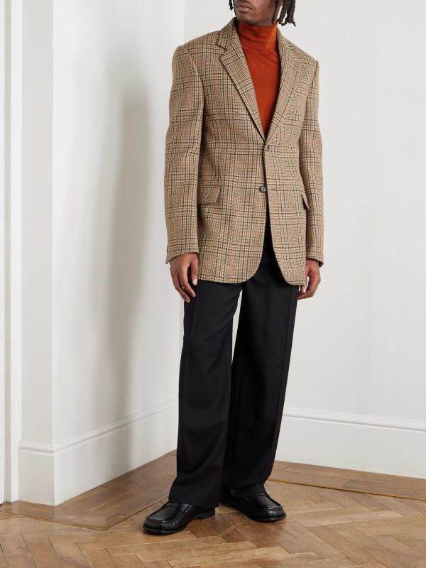 Prince of Wales Checked Wool-Tweed Blazer - OU