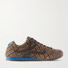 Ballet Runner 2.0 Leather-Trimmed Checked Wool Sneakers