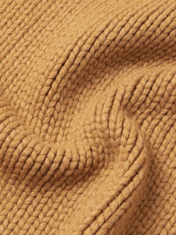 Suede-Trimmed Wool Rollneck Sweater - CU