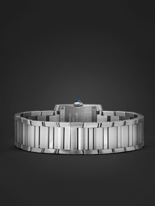 Tank Française Small 25.7mm Stainless Steel Watch, Ref. No. WSTA0129 - E2
