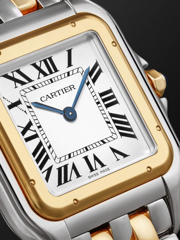Panthère de Cartier Large 42mm 18-Karat Gold and Steel Watch, Ref. No. W2PN0016 - CU