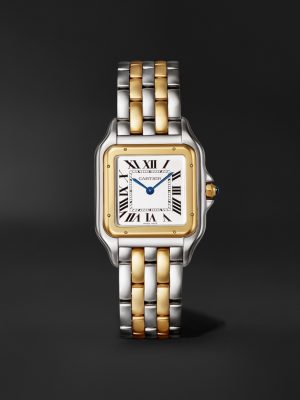 Panthère de Cartier Large 42mm 18-Karat Gold and Steel Watch, Ref. No. W2PN0016