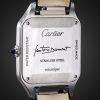 Santos-Dumont Large Automatic 43.5mm Stainless Steel and Alligator Watch, Ref. No. WSSA0046 - BK Santos-Dumont Large Automatic 43.5mm Stainless Steel and Alligator Watch, Ref. No. WSSA0046 - BK