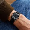 Santos-Dumont Large Automatic 43.5mm Stainless Steel and Alligator Watch, Ref. No. WSSA0046 - OU Santos-Dumont Large Automatic 43.5mm Stainless Steel and Alligator Watch, Ref. No. WSSA0046 - OU