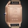 Santos-Dumont Small 38mm 18-Karat Rose Gold and Alligator Watch, Ref. No. WSSA0086 - BK