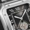 Santos de Cartier Automatic GMT 40.2mm Interchangeable Stainless Steel and Alligator Watch, Ref. No. WSSA0076 - CU Santos de Cartier Automatic GMT 40.2mm Interchangeable Stainless Steel and Alligator Watch, Ref. No. WSSA0076 - CU