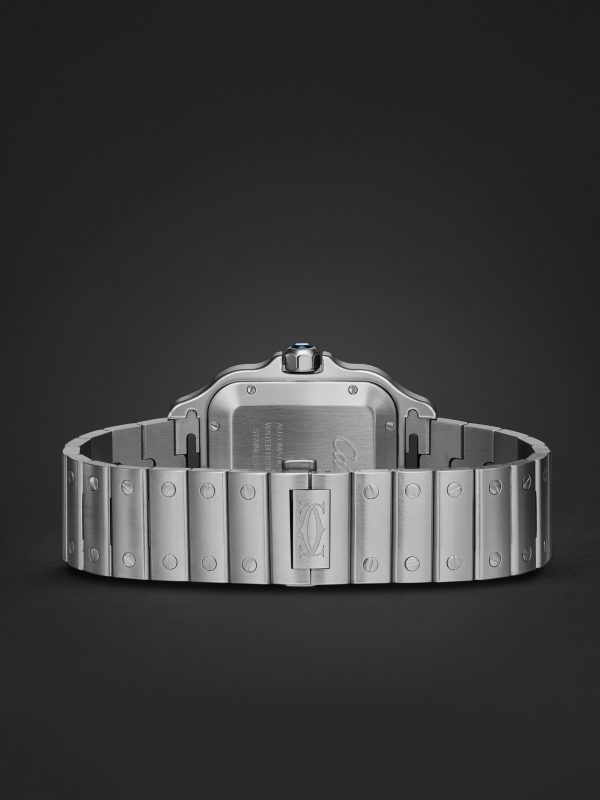 Santos de Cartier Automatic GMT 40.2mm Interchangeable Stainless Steel and Alligator Watch, Ref. No. WSSA0076 - E2 Santos de Cartier Automatic GMT 40.2mm Interchangeable Stainless Steel and Alligator Watch, Ref. No. WSSA0076 - E2