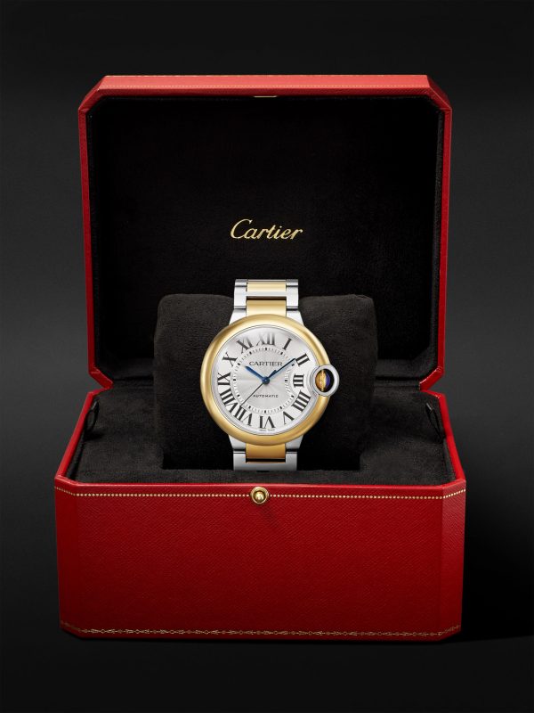 Ballon Bleu de Cartier Automatic 36mm Stainless Steel and Gold Watch, Ref. No. W2BB0038 - E3