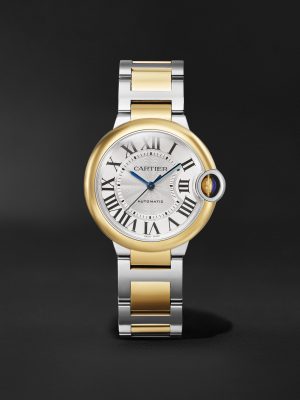 Ballon Bleu de Cartier Automatic 36mm Stainless Steel and Gold Watch, Ref. No. W2BB0038