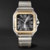 Santos de Cartier Automatic 39.8mm Interchangeable Stainless Steel and Alligator Watch, Ref. No. W2SA0030