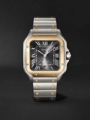 Santos de Cartier Automatic 39.8mm Interchangeable Stainless Steel and Alligator Watch, Ref. No. W2SA0030 Santos de Cartier Automatic 39.8mm Interchangeable Stainless Steel and Alligator Watch, Ref. No. W2SA0030