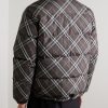 Reversible Checked Quilted Shell Down Jacket - BK