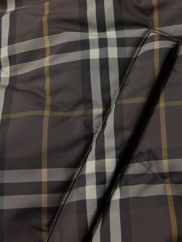 Reversible Checked Quilted Shell Down Jacket - E1