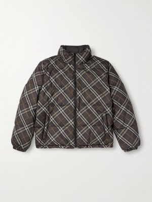 Reversible Checked Quilted Shell Down Jacket Reversible Checked Quilted Shell Down Jacket