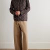 Piped Checked Silk Shirt - OU Piped Checked Silk Shirt - OU