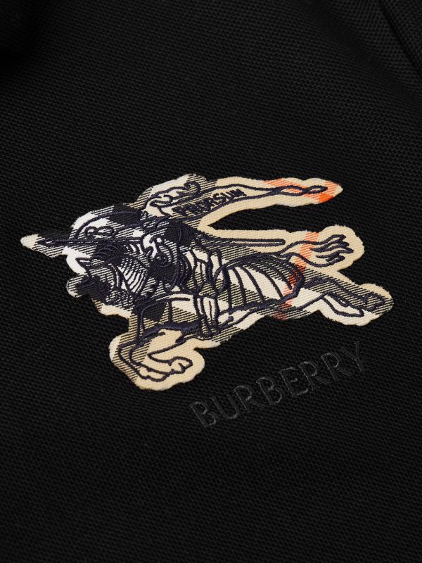 Logo-Embroidered Appliquéd Cotton-Piqué Polo Shirt - CU