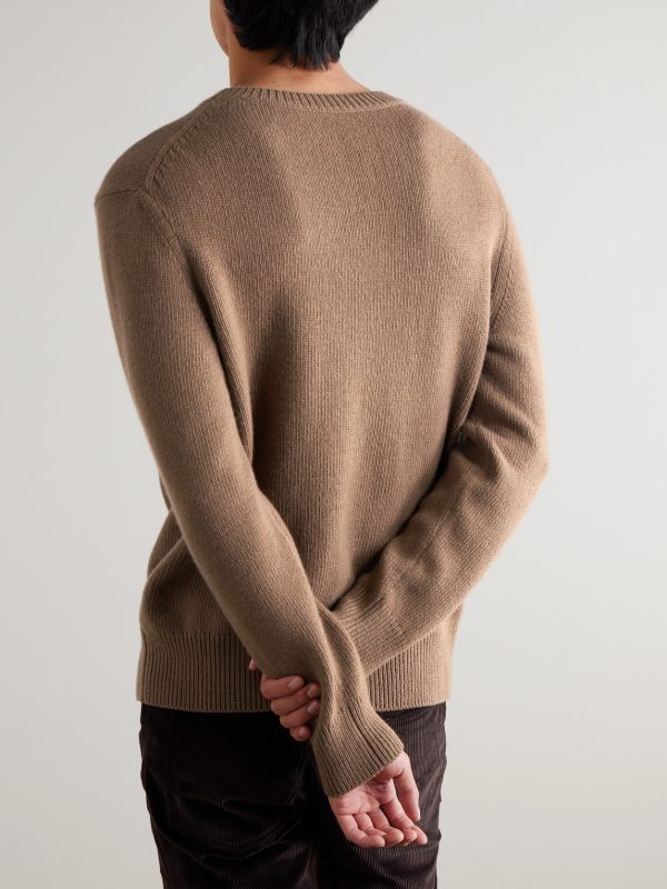 Intarsia-Knit Wool and Cashmere-Blend Sweater - BK Intarsia-Knit Wool and Cashmere-Blend Sweater - BK